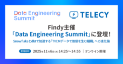【11月6日開催】テレシー、Findy主催「Data Engineering Summit」にエンジニアの欧陽 江卉が登壇！